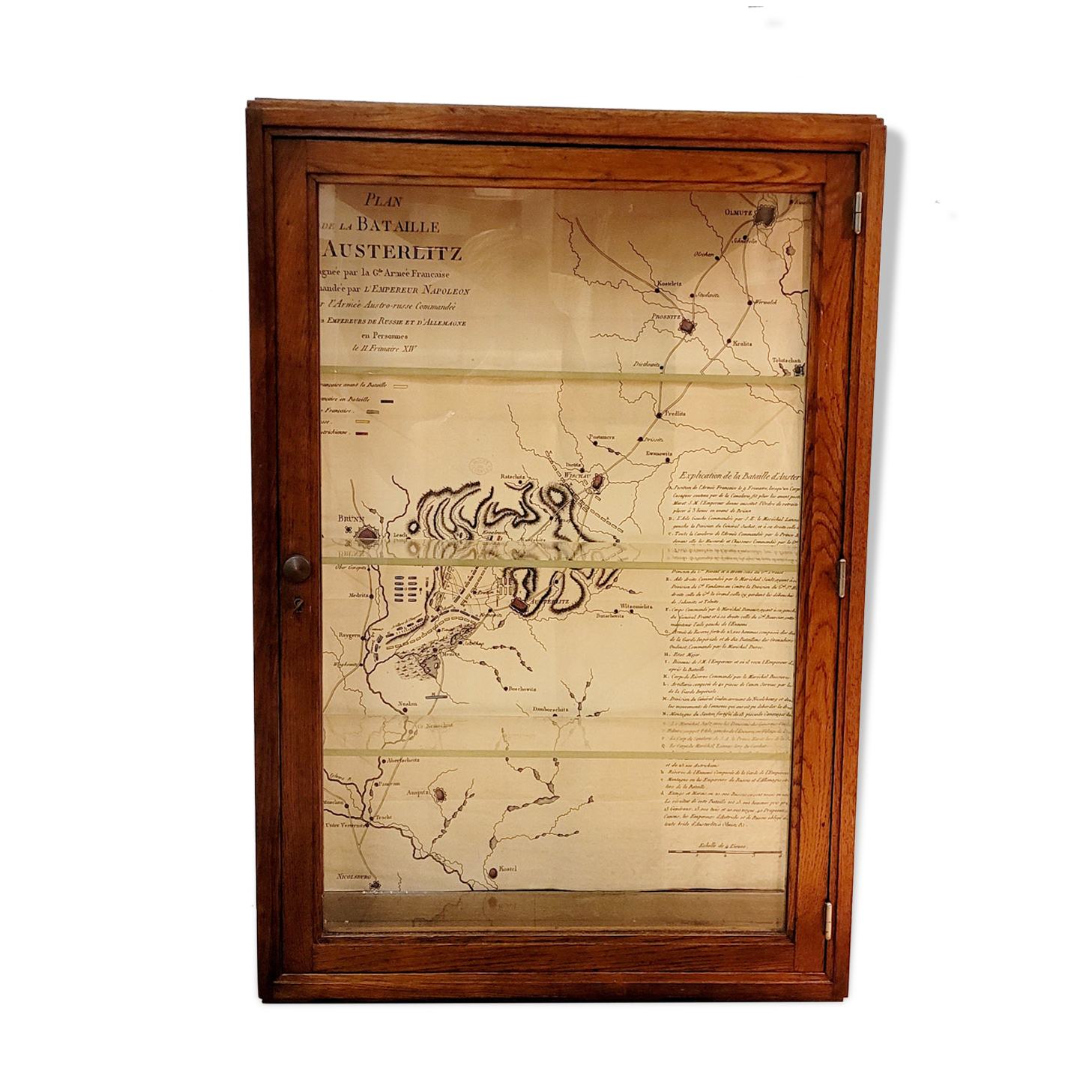 Wooden wall display case