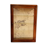 Wooden wall display case