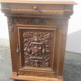 carved walnut jam cabinet
