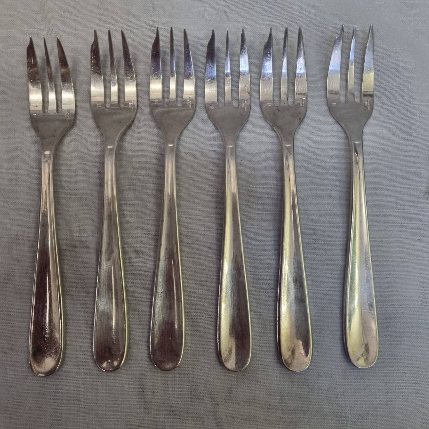 Christofle Art Deco Cake Forks