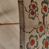 Vintage umbrella in cotton canvas floral pattern
