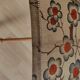 Vintage cotton canvas umbrella with floral pattern