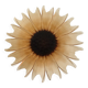 Plat tournesol en verre moulé pressé circa 1960