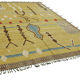Handwoven Turkish Rustic 296 cm x 362 cm Yellow Wool Carpet