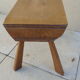 Tabouret vintage bois brut