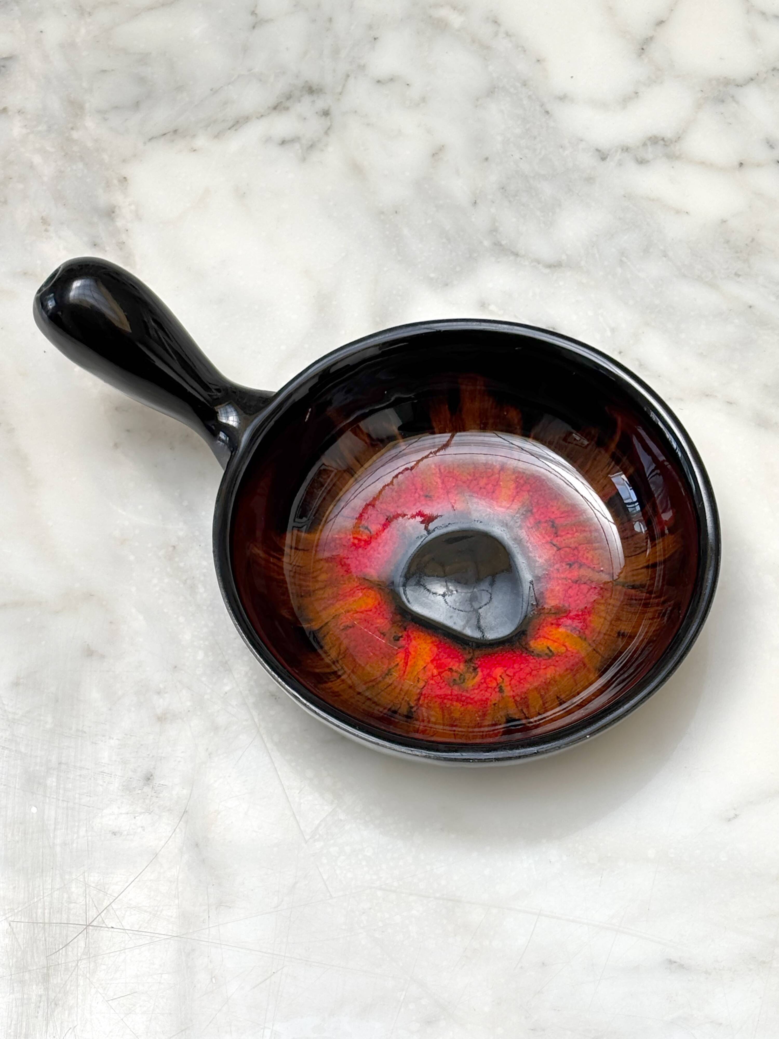 Small decorative ceramic pan from Vallauris