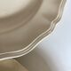 Set of 8 flat plates Ivory from Sarreguemines to godrons 24.5cm
