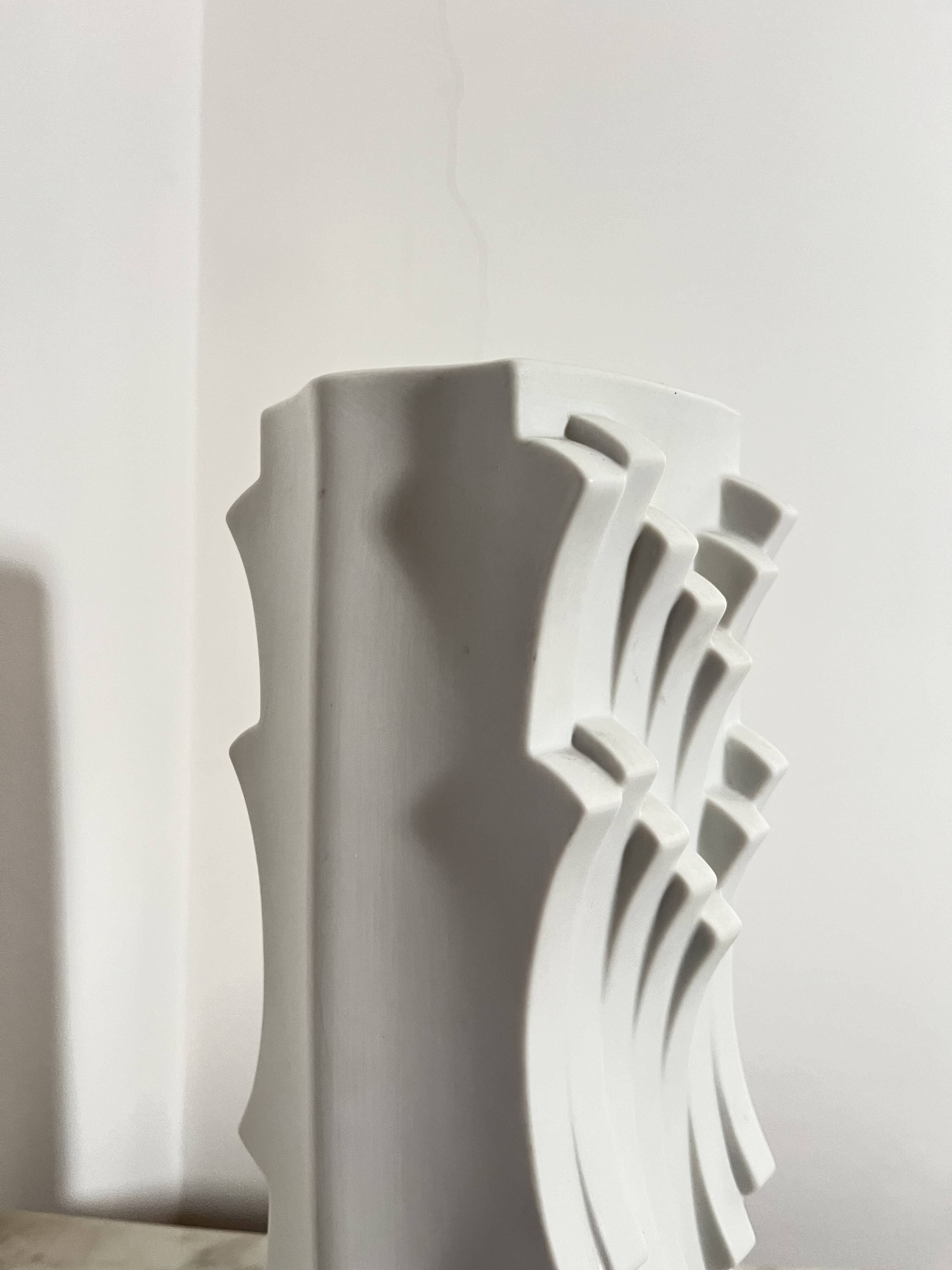 Vintage Bisque Porcelain Vase by Heinrich Fuchs for Hutschenreuther, 1960