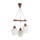 Suspension scandinave en teck 1960's