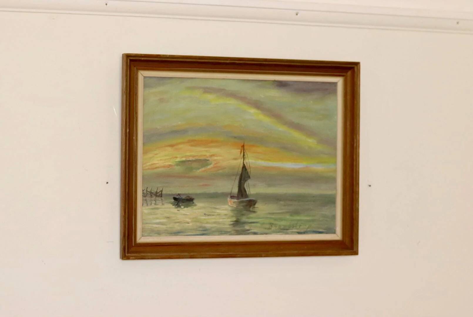 "Boats at Sunset" by Kaj Brandstrup