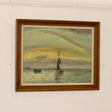 "Boats at Sunset" by Kaj Brandstrup