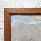 Old painting on panel signed M. Gay