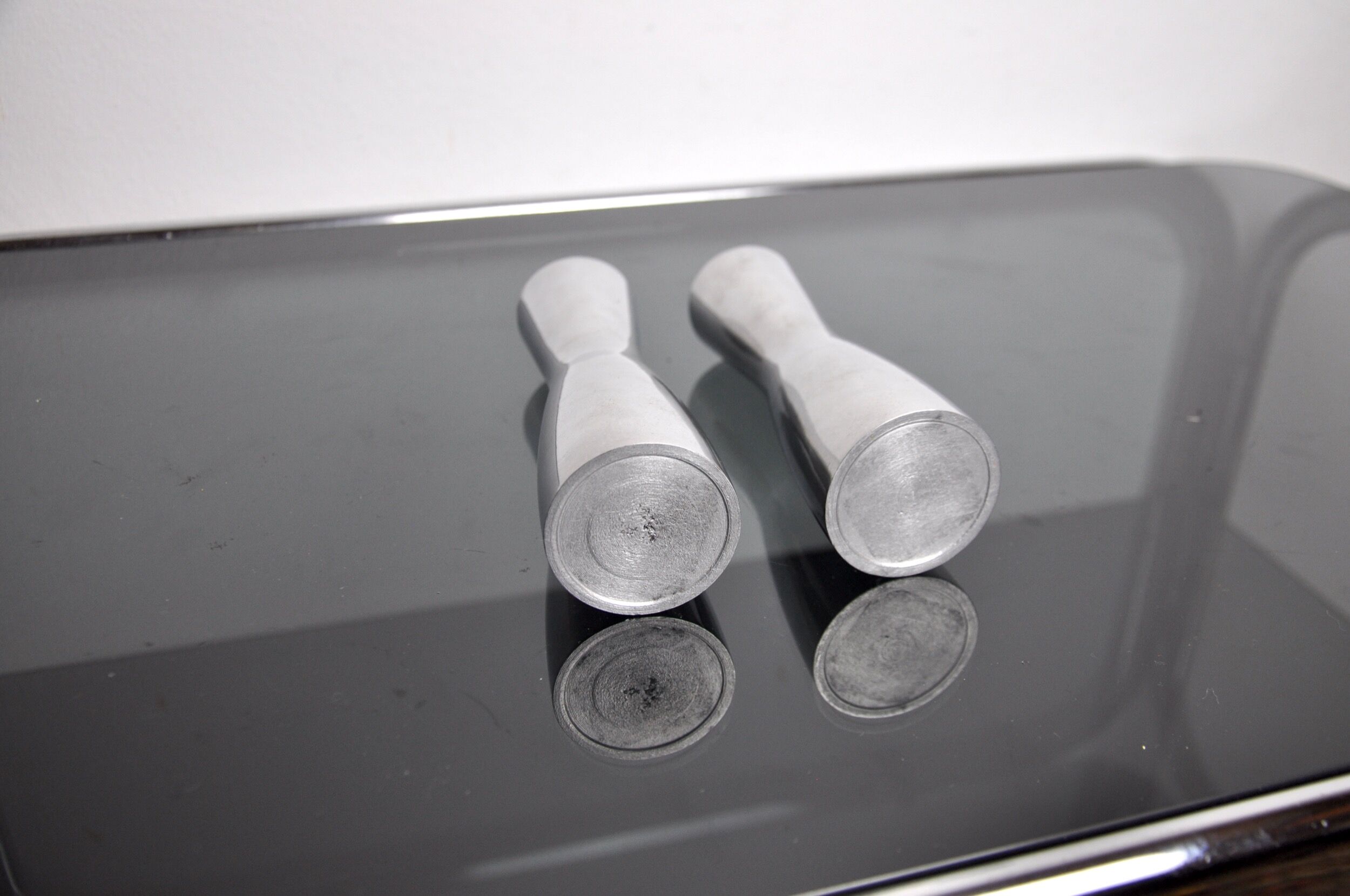 Pair of candlesticks gota erika pekkari, scandinavian, 1990