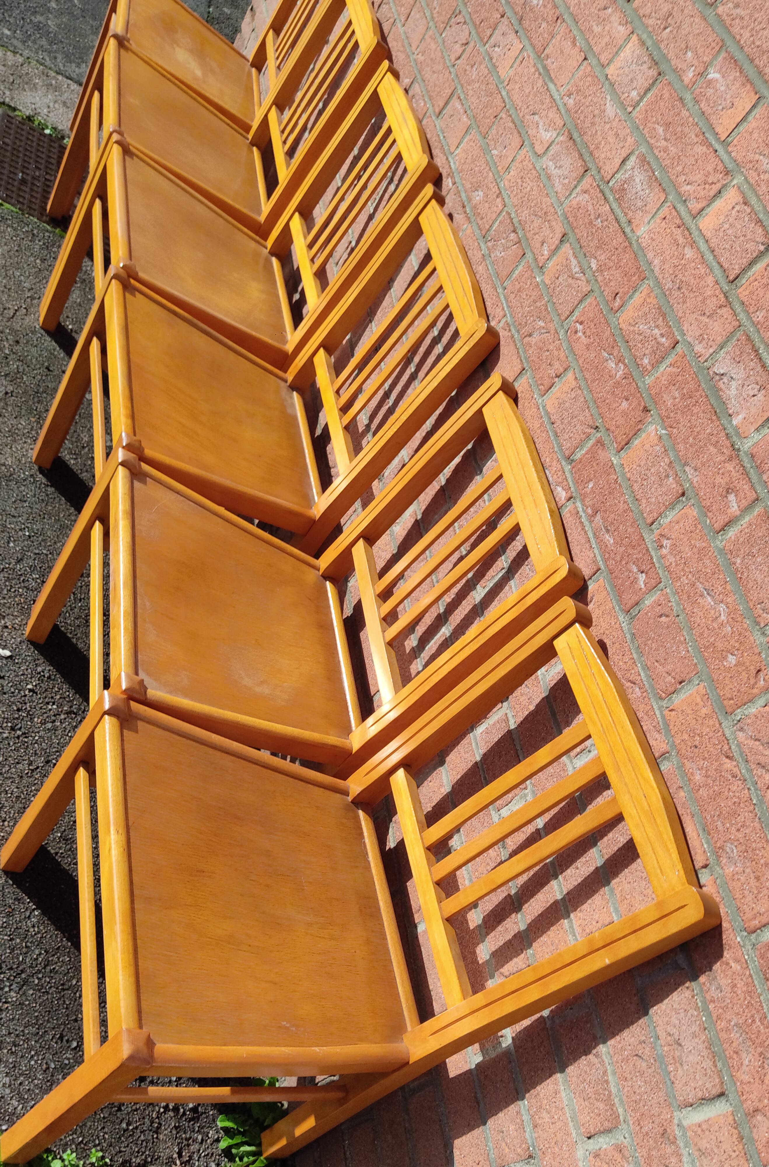 6 chaises bistrot ELF vintage