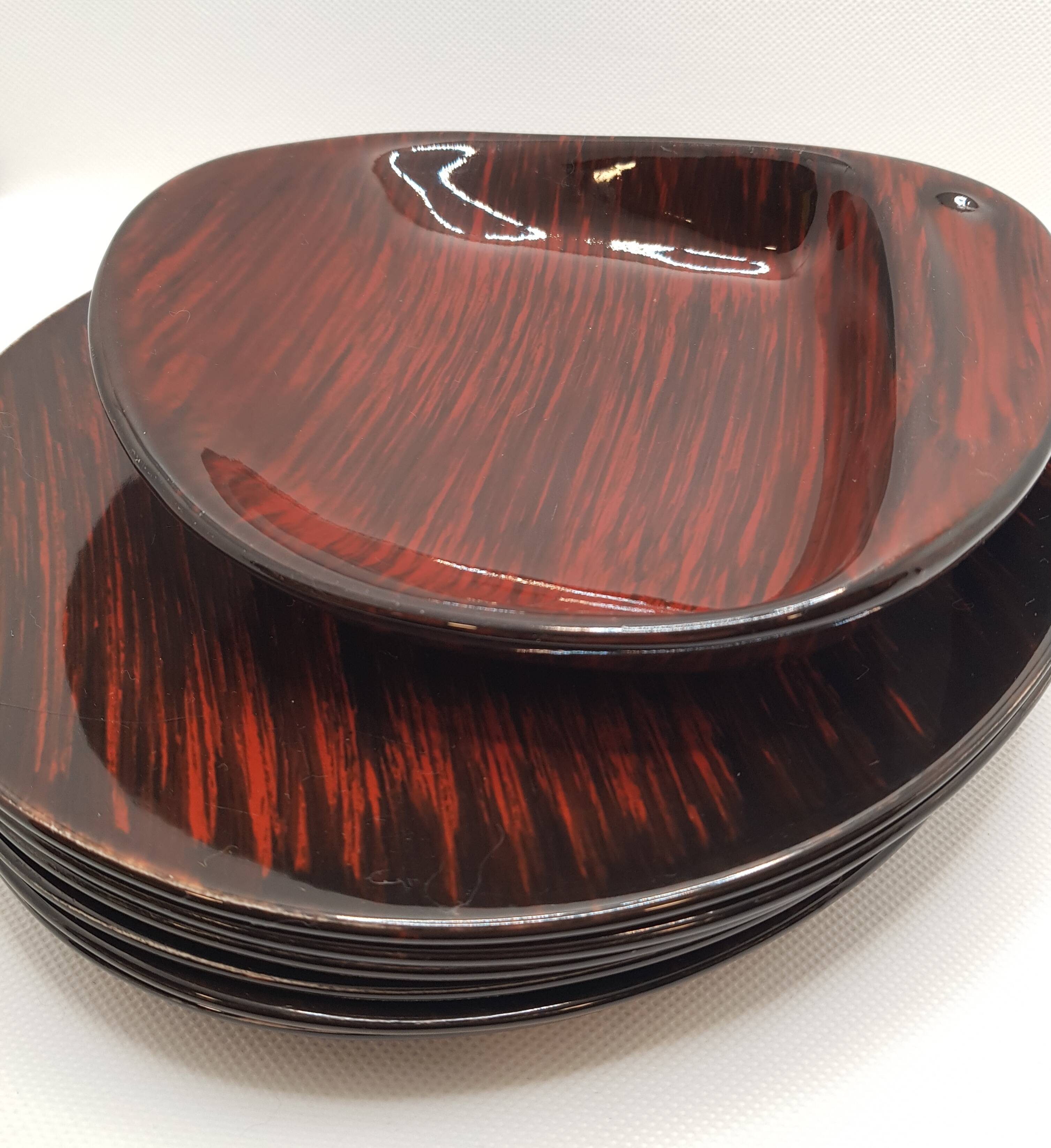 Salins Bahama 6 dessert plates & dish