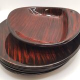 Salins Bahama 6 dessert plates & dish