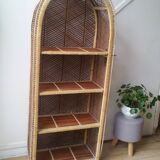 Rattan bookcase