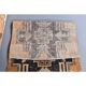 Vintage natural Turkish hand-knotted runner orange rug 80x348