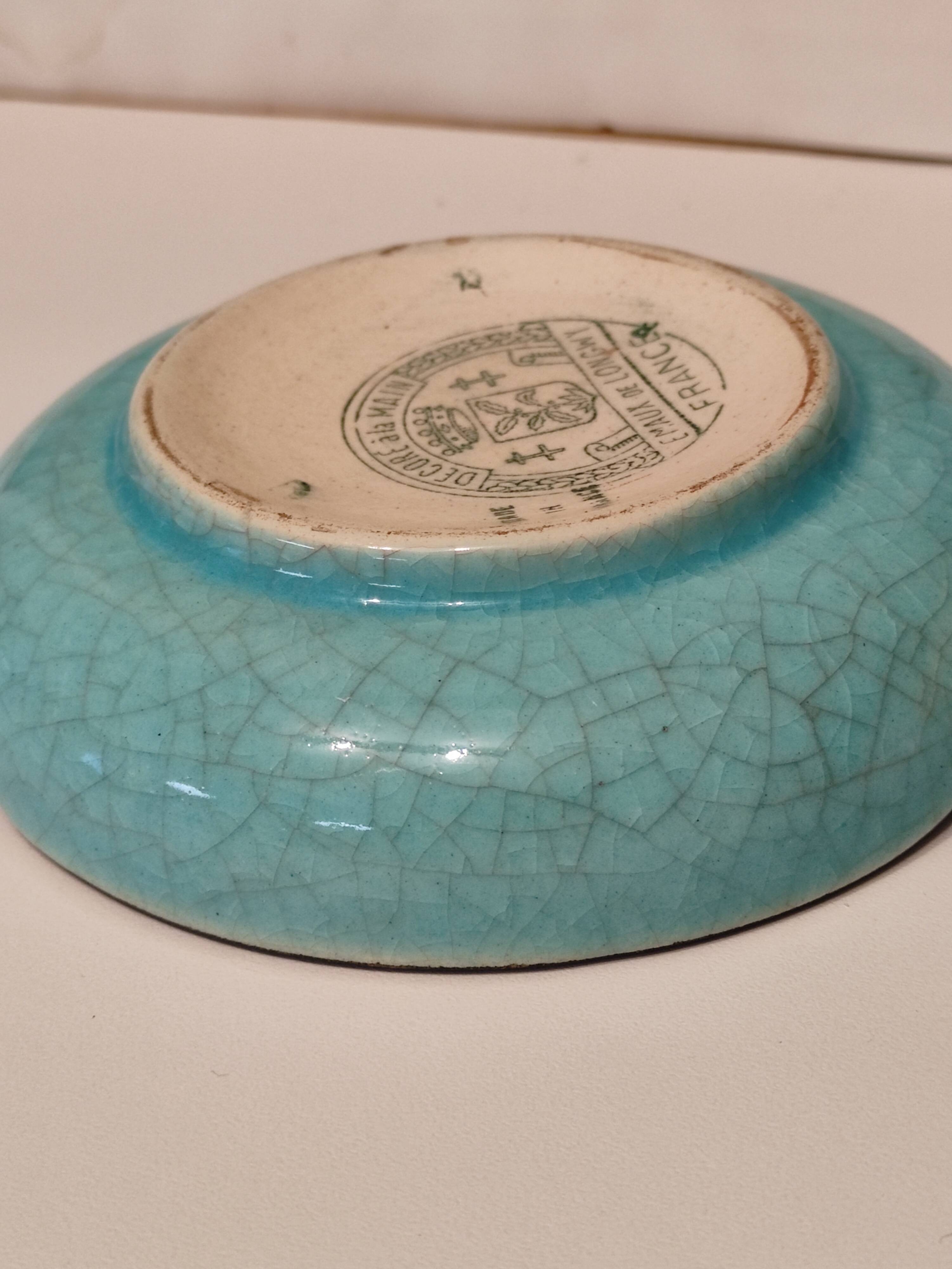 Cup or empty pocket with Epnamels of Longwy advertising