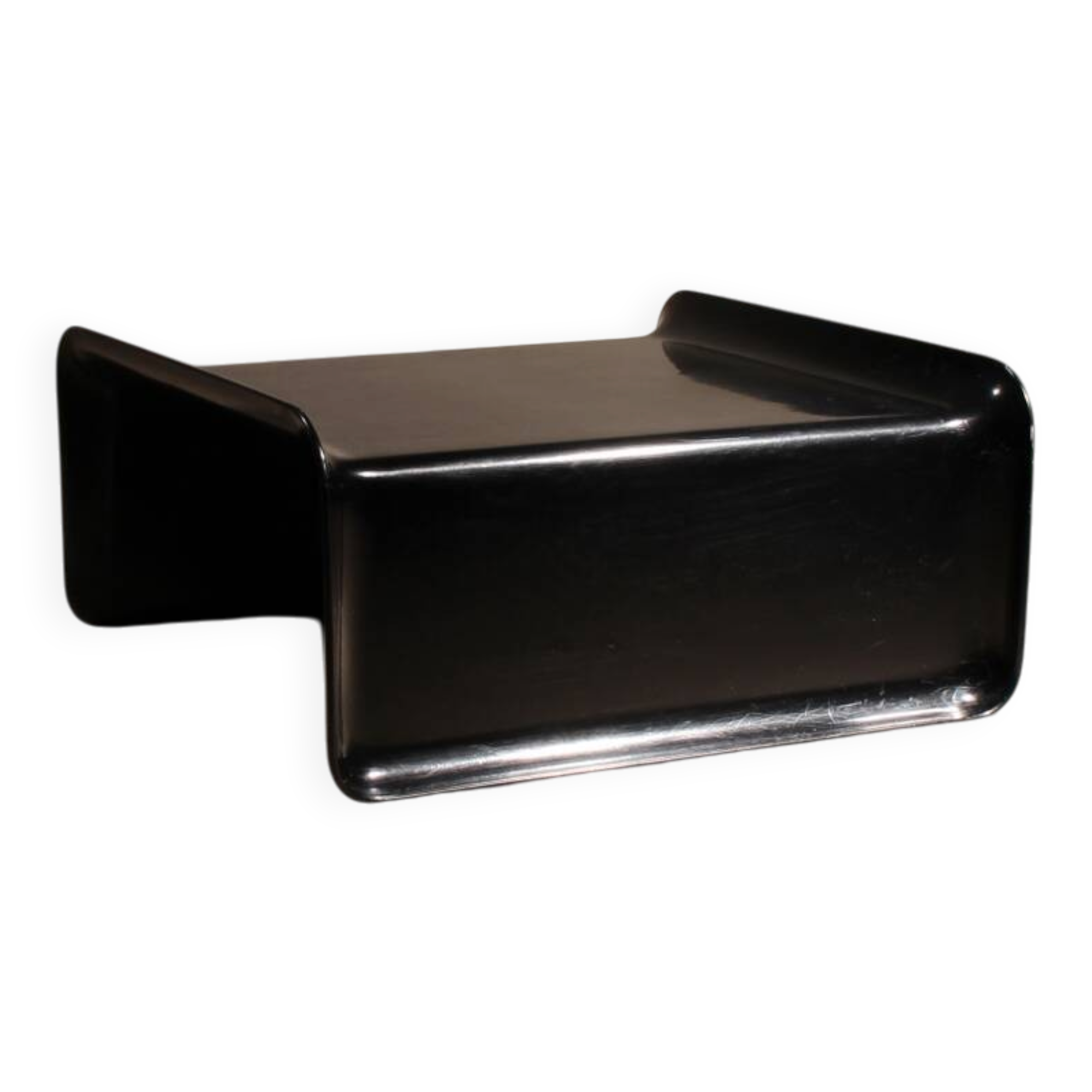 Black Fiberglass Coffee Table by Rosenthal | Germany 1970s