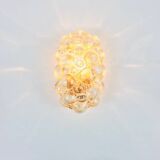 Mid Century Modern Amber Bubble Glass Wall Light By Helena Tynell For Limburg, Germany, 1960s