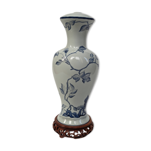 vase chinois bleu blanc