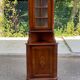 2-part corner display cabinet, English Victorian mahogany, 20th century