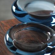 Glass Bowl design Per Lütken for Holmegaard, 1950s set of 2.