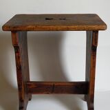 Stool of auxiliary Art-popular in old solid wood