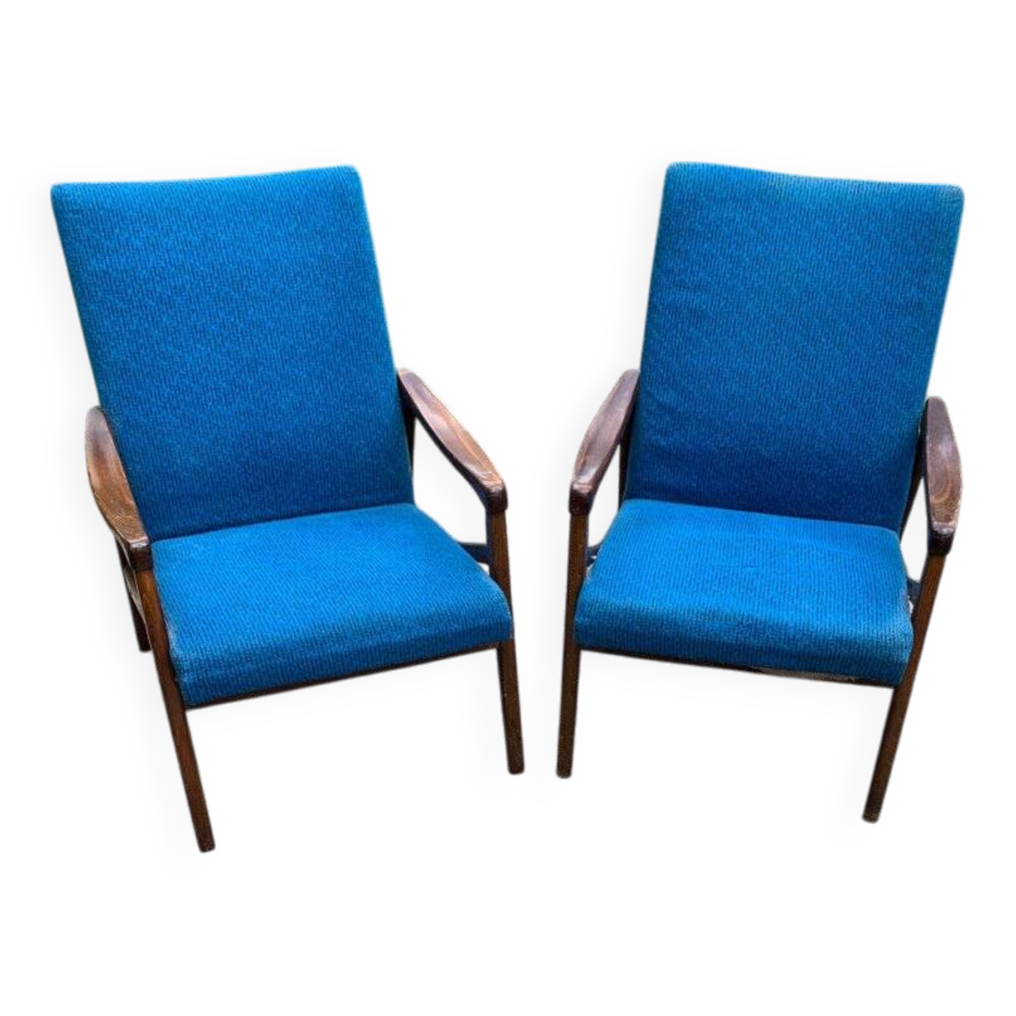 Mid-Century Armchairs by Jiroutek for Interier Praha, 1960s, Set of 2
