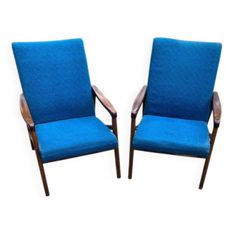 Fauteuils Mid-Century par Jiroutek pour Interier Praha, années 1960, lot de 2
