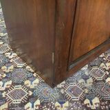 19th century English mahogany two-part bookcase