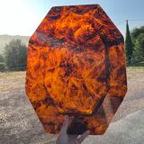 Vintage tortoiseshell hexagonal tortoiseshell serving tray