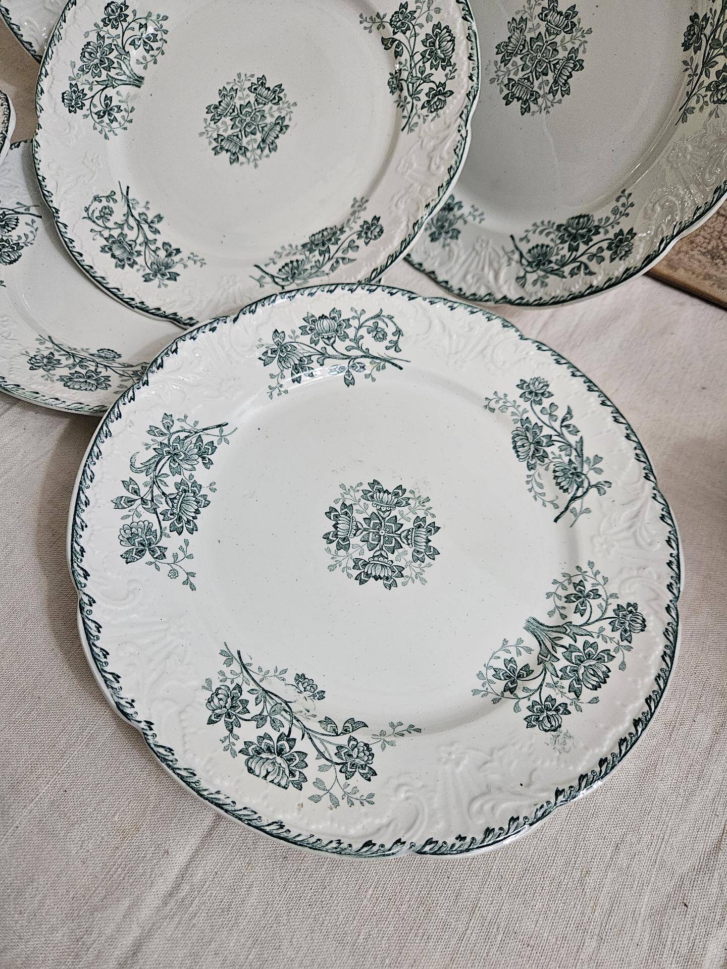 6 assiettes à dessert Terre de Fer