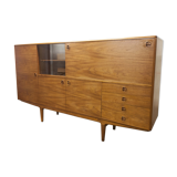 Scandinavian high enfilade 1960 solid teak