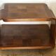 1930s Art Deco side table in marquetry walnut