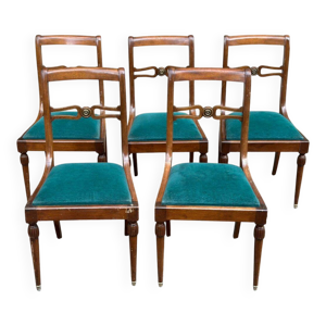 4 chaises de salle à - style directoire