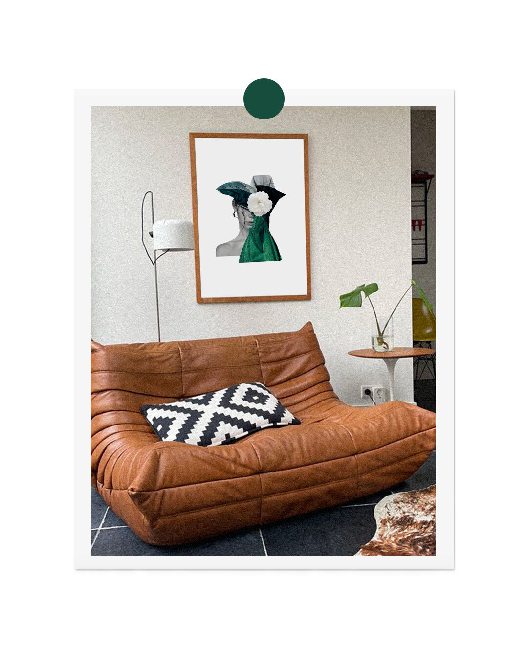 Collage print, Emerald Camouflage