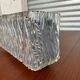 3 molded glass sconces 1950