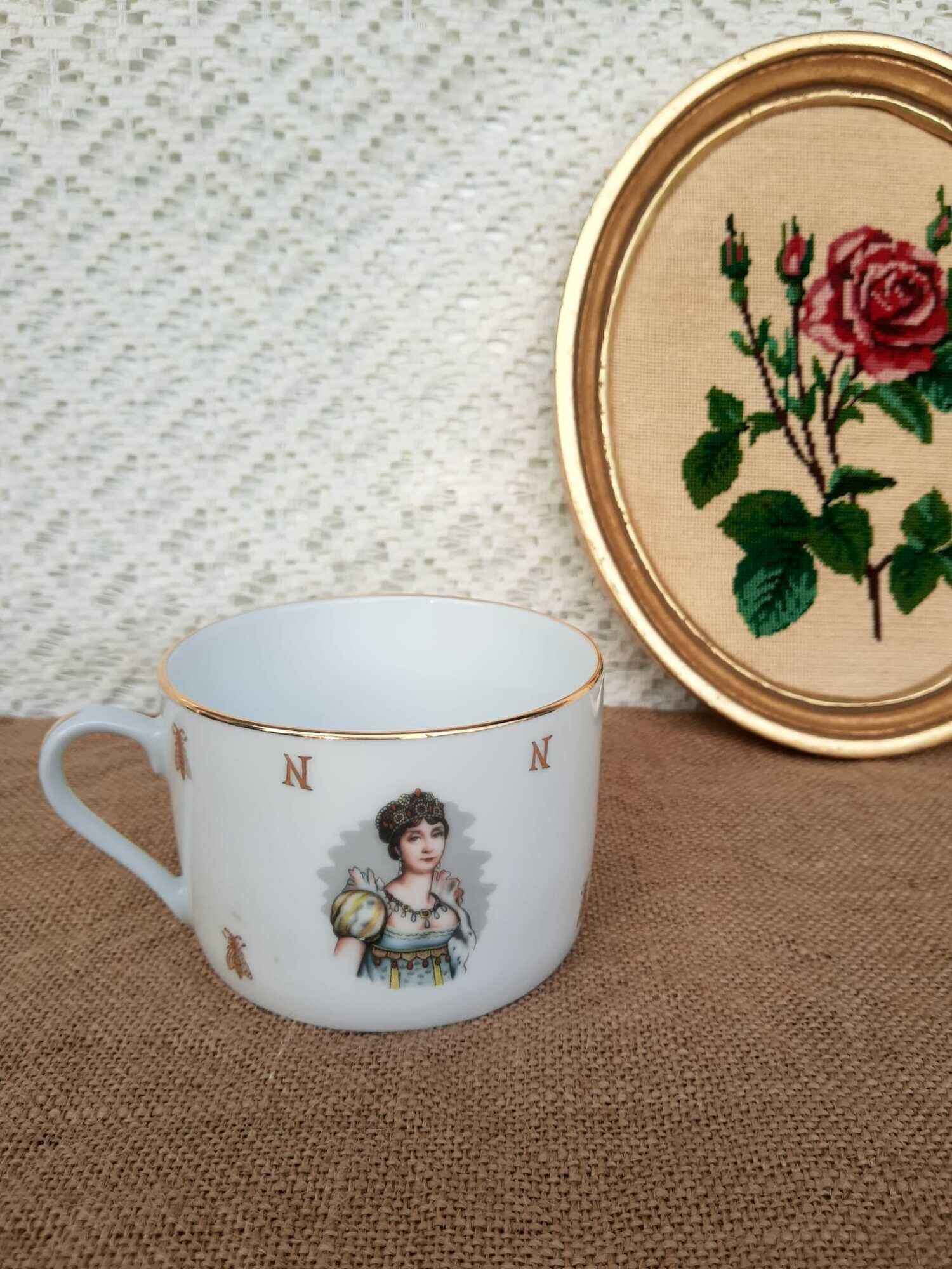Napoleon and Josephine porcelain cup France