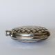 Vintage 1950s silver-plated flask in the shape of a pine cone.