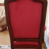 Louis Philippe style armchair with ears and wheels
