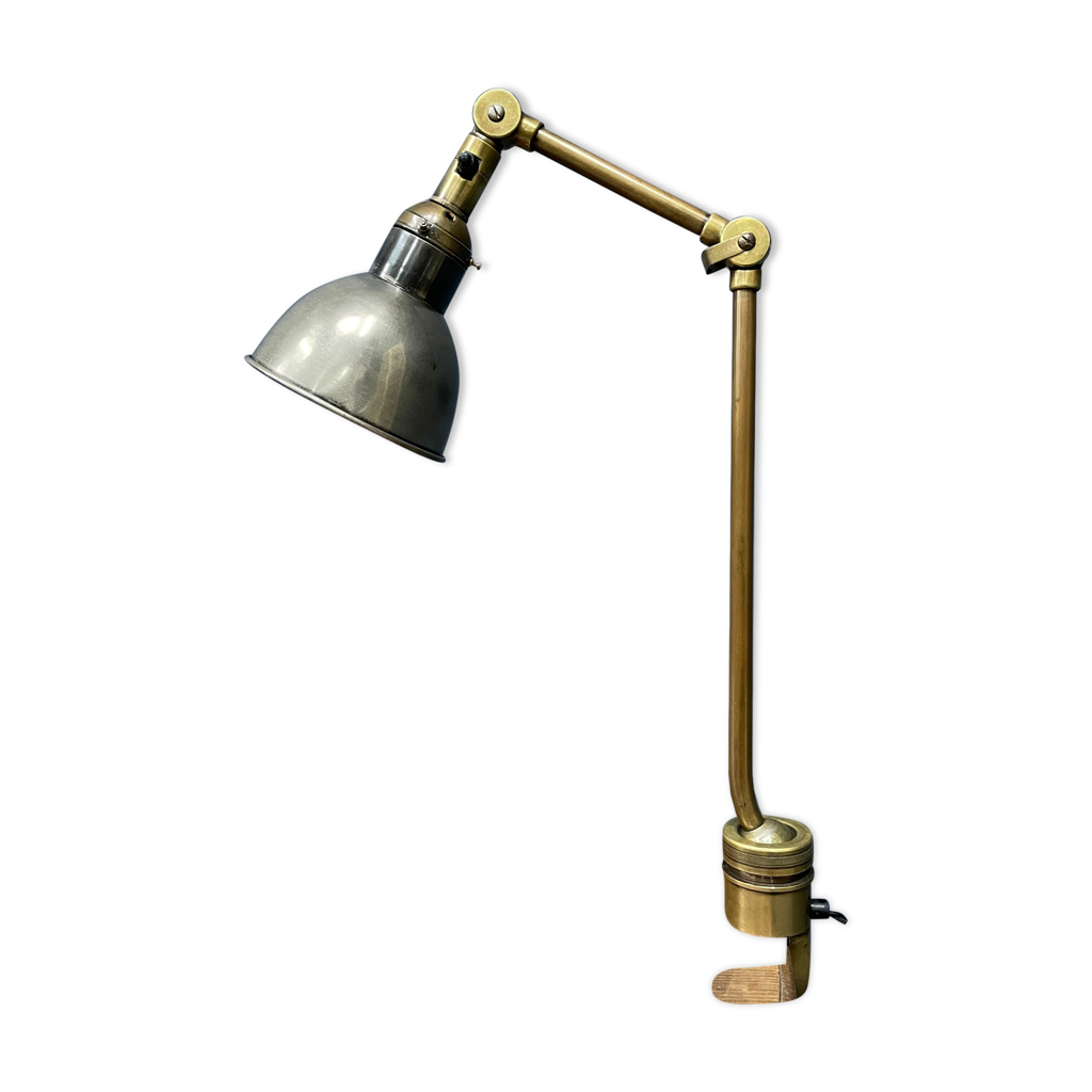 Gold on sale clamp lamp