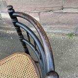 Rare Viennese bistro chair curved wood 1900