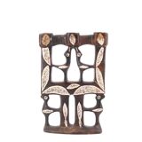 Moroccan candle holder decorated with stone birds, 1970s