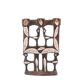 Moroccan candle holder decorated with stone birds, 1970s