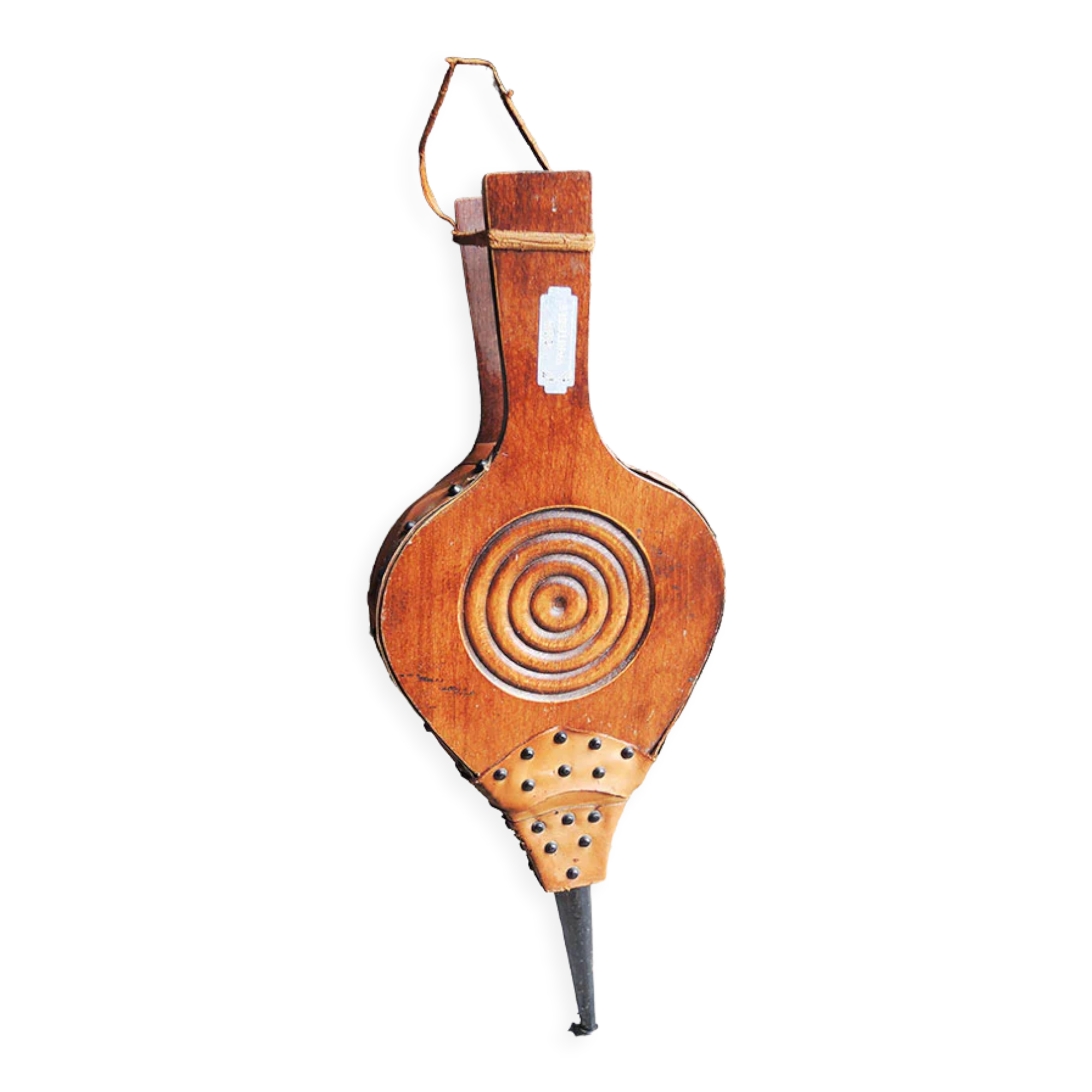 Old wooden & leather bellows
