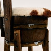 Tabouret de bar en hêtre vintage, années 1970
