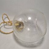 Bubbled glass pendant light
