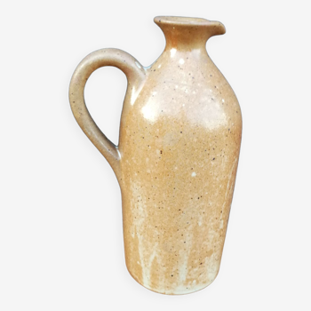 Glazed stoneware pitcher